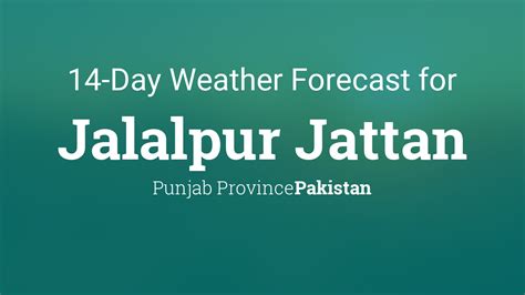 Jalalpur, Punjab, Pakistan Daily Weather .
